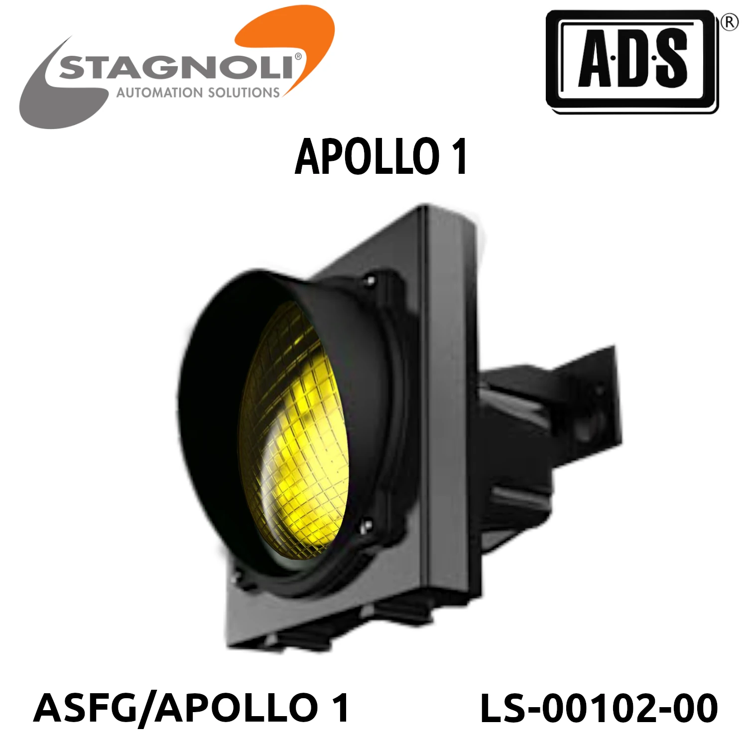 SEMAFORO NEGRO 1 LUZ LED 120Ø A IP65 24V MARCA STAGNOLI MOD.APOLLO 1